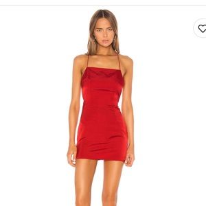 Revolve Superdown Autumn Mini Dress in Red